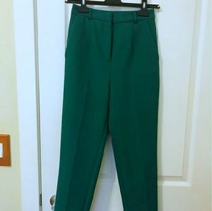 TopShop Emerald Green Pleated Trousers